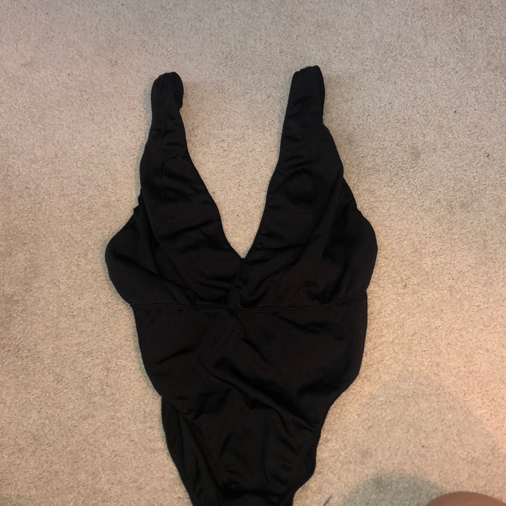 Free People Deep V Bodysuit